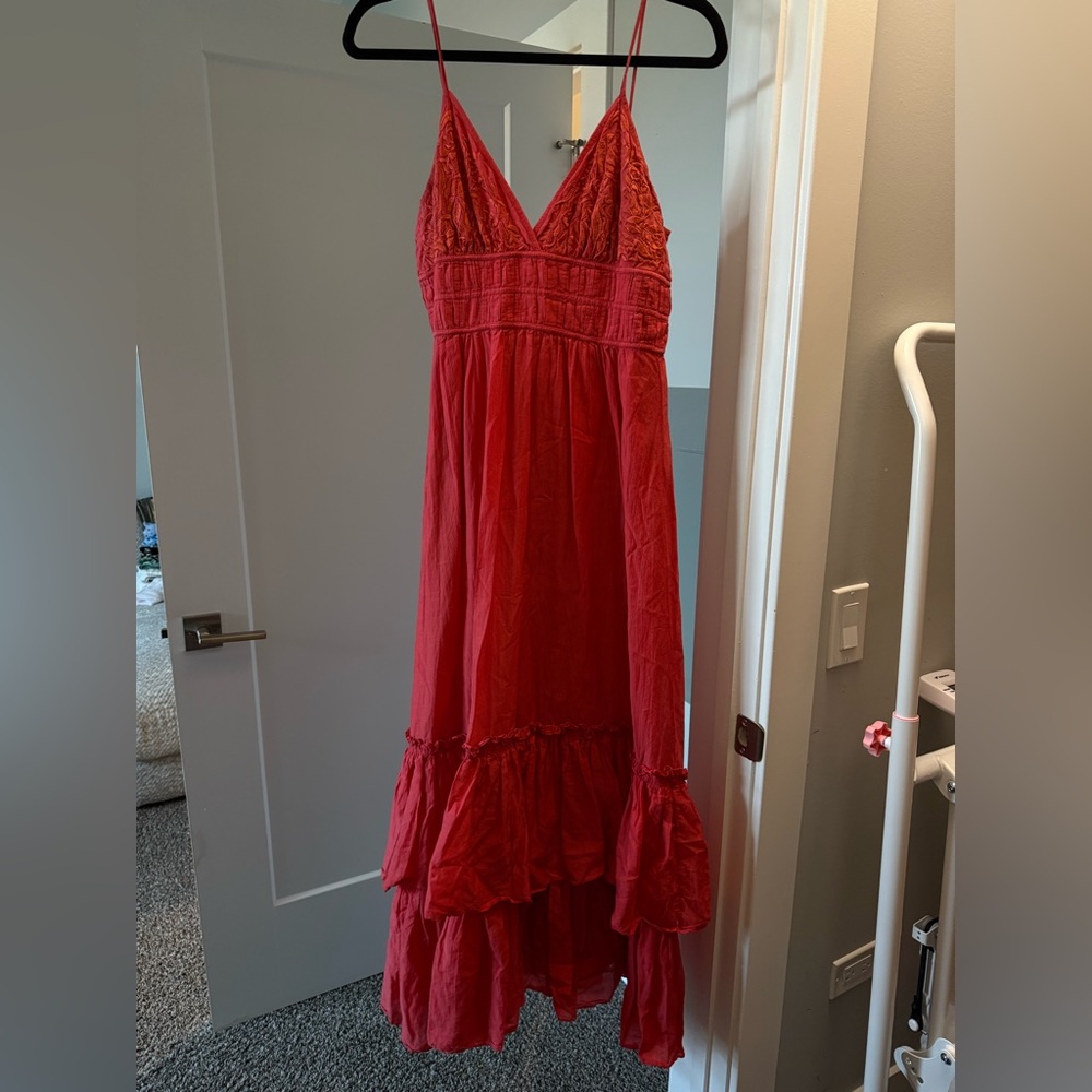 Vintage French Connection Vibrant Red Dress